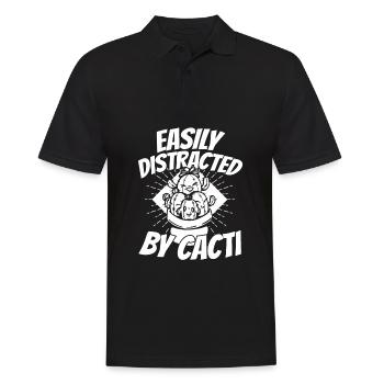 Cactus Garden Cactus - Men's Polo Shirt - black - Front - Kai (181cm)