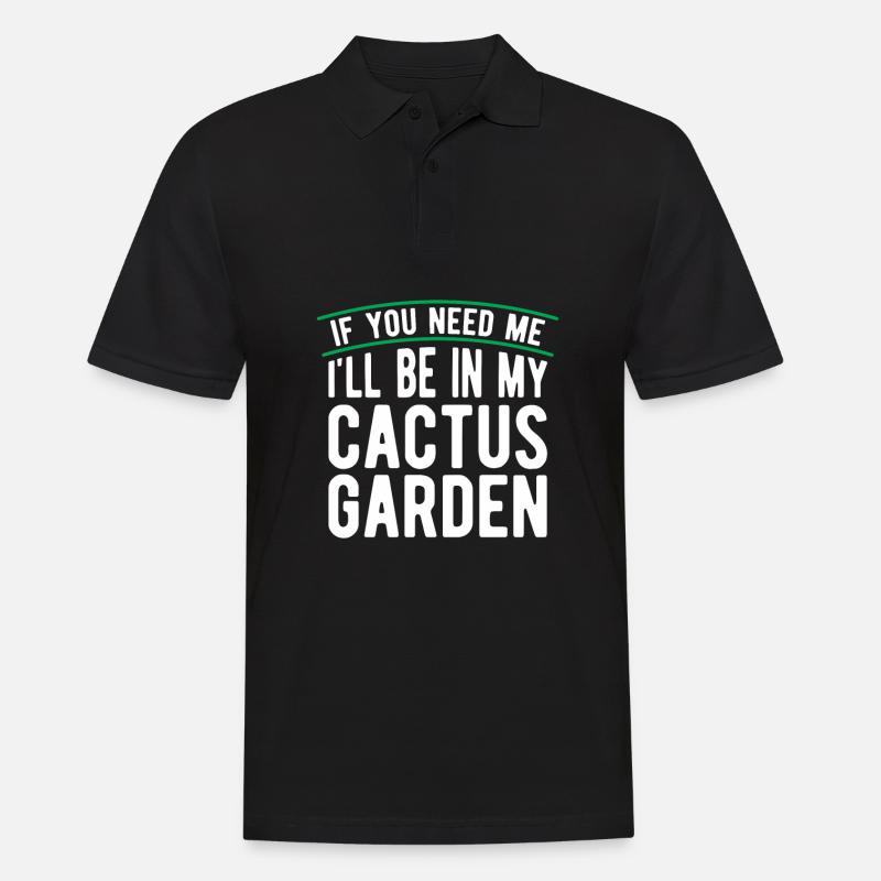 Cactus Jardin Cactus - Polo Homme - noir