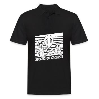 Kaktus Garten Ballon - Männer Poloshirt - Schwarz - Vorne - Kai (181cm)