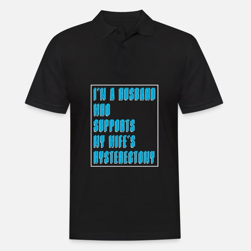 Hysterektomie Ehemann - Männer Poloshirt - Schwarz