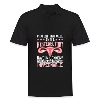 Hysterektomie Hysterektomie - Männer Poloshirt - Schwarz - Vorne - Kai (181cm)
