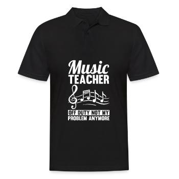Professeurs de musique Professeurs de musique Partitions Professeurs de musique - Polo Homme - noir - Devant - Kai (181cm)