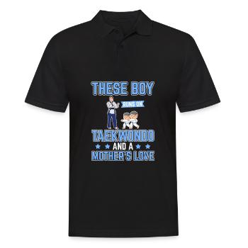 Taekwondo Mama - Polo Homme - noir - Devant - Kai (181cm)