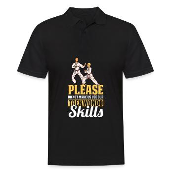 Taekwondo Taekwondo Mama - Polo Homme - noir - Devant - Kai (181cm)
