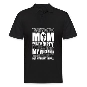 Taekwondo Humor Taekwondo Mama - Männer Poloshirt - Schwarz - Vorne - Kai (181cm)