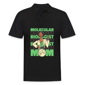 Biology Biologist Mama Molecular Biologist - Men's Polo Shirt - black - Front - Kai (181cm)