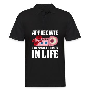 Biology Biologist Comic Molecular Biologist - Men's Polo Shirt - black - Front - Kai (181cm)
