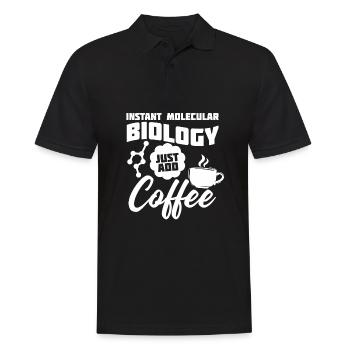 Biologiste Biologiste Café Biologiste moléculaire - Polo Homme - noir - Devant - Kai (181cm)