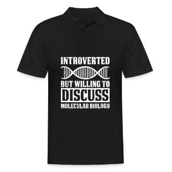 Biologiste Biologiste Biologiste moléculaire ADN - Polo Homme - noir - Devant - Kai (181cm)