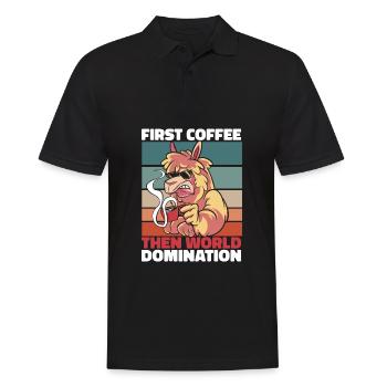 Alpaca Coffee Sunglasses - Men's Polo Shirt - black - Front - Kai (181cm)