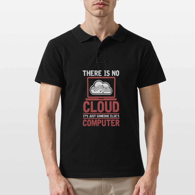 Développeur Codeur Programmeur Cloud Coding Polo Homme