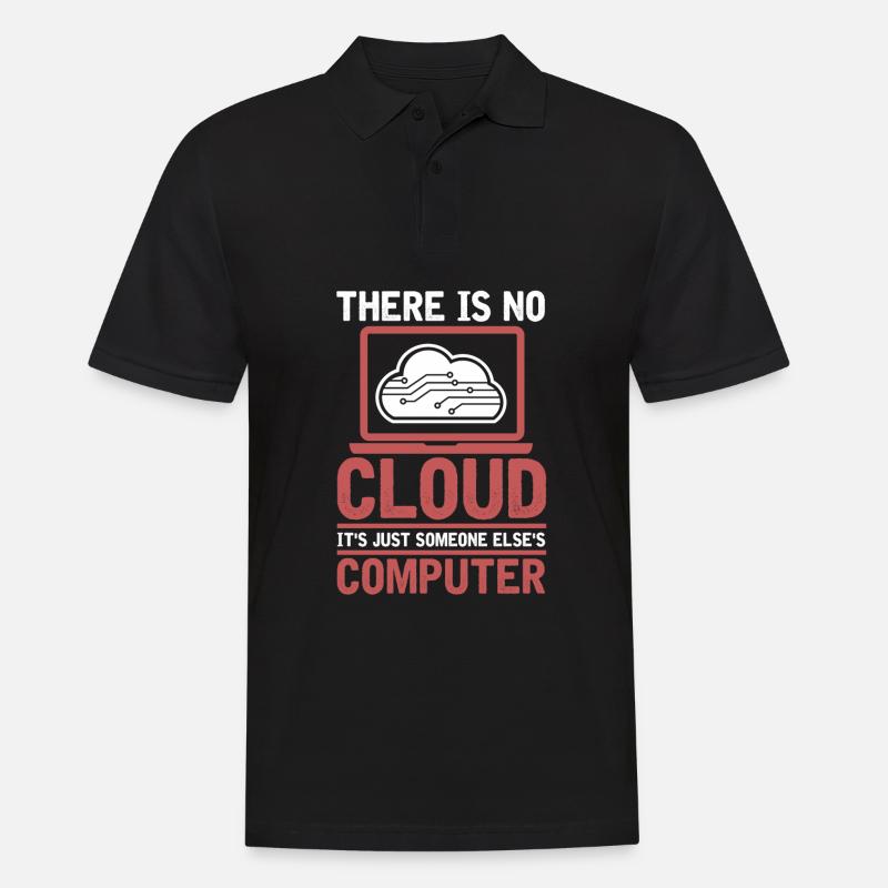 Développeur Codeur Programmeur Cloud Coding - Polo Homme - noir