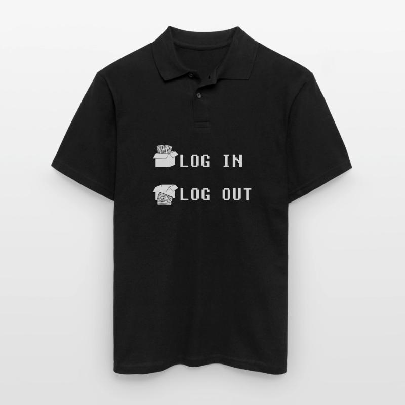 Entwickler Coder Programmierer Einloggen Coding Männer Poloshirt