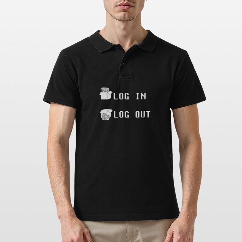 Entwickler Coder Programmierer Einloggen Coding Männer Poloshirt