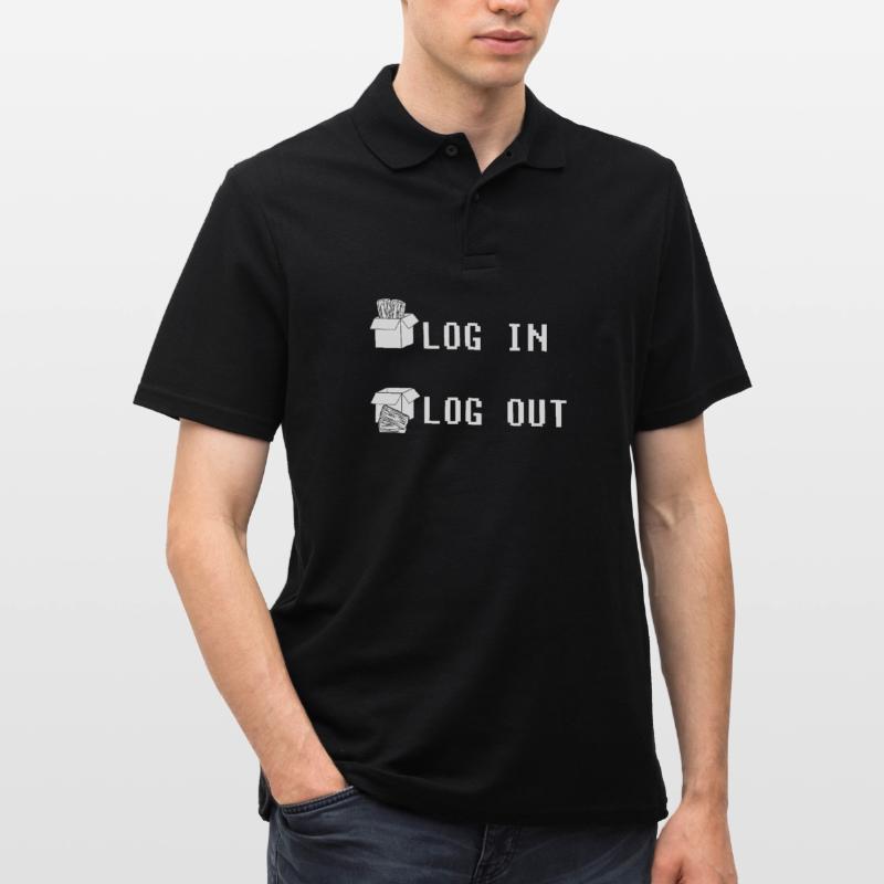 Entwickler Coder Programmierer Einloggen Coding Männer Poloshirt