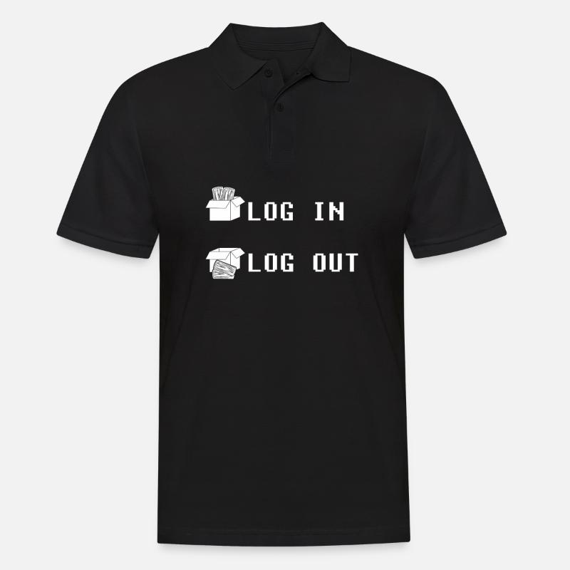 Développeur Codeur Programmeur Connexion Codage - Polo Homme - noir