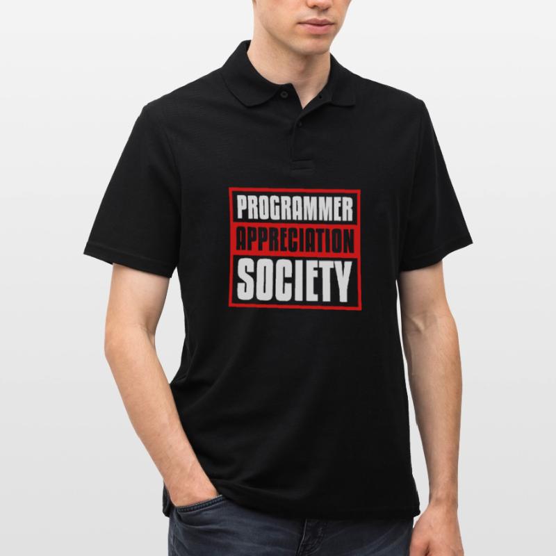 Entwickler Coder Programmierer Gesellschaft Männer Poloshirt