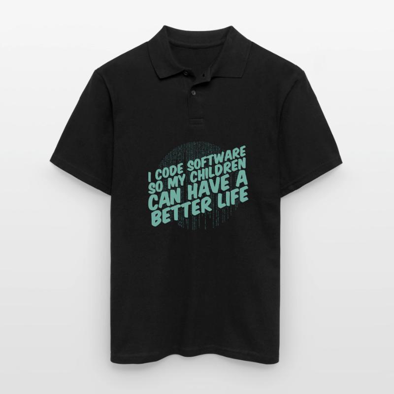 Développeur Coder Programmeur Parent Polo Homme