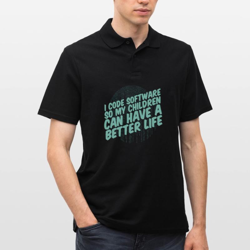 Développeur Coder Programmeur Parent Polo Homme