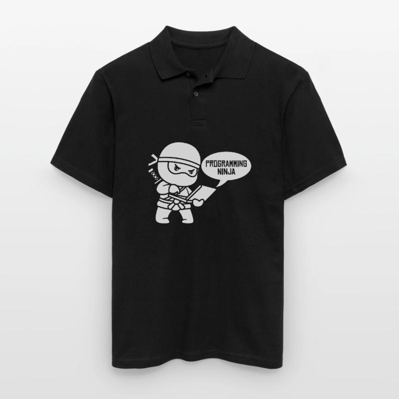 Développeur Coder Programmeur Ninja Polo Homme