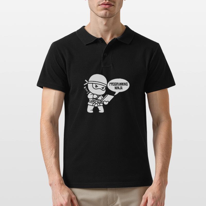 Développeur Coder Programmeur Ninja Polo Homme