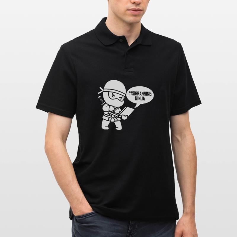 Développeur Coder Programmeur Ninja Polo Homme