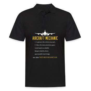 Aircraft Mechanic Definition - Men's Polo Shirt - black - Front - Kai (181cm)