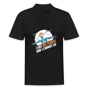 Flugzeug Mechaniker Lustig - Männer Poloshirt - Schwarz - Vorne - Kai (181cm)