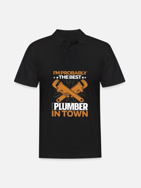 Plumber Installer Key - Men's Polo Shirt - black