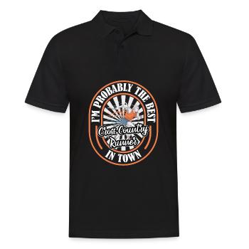 XC Runner Cross Country Running Funny - Men's Polo Shirt - black - Front - Kai (181cm)