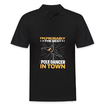 Pole Dancing Drôle - Polo Homme - noir - Devant - Kai (181cm)