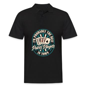 Poker - Polo Homme - noir - Devant - Kai (181cm)
