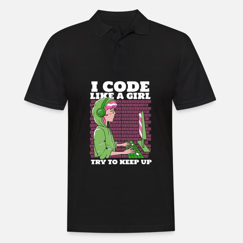 Programmeur Codeur développeur - Polo Homme - noir