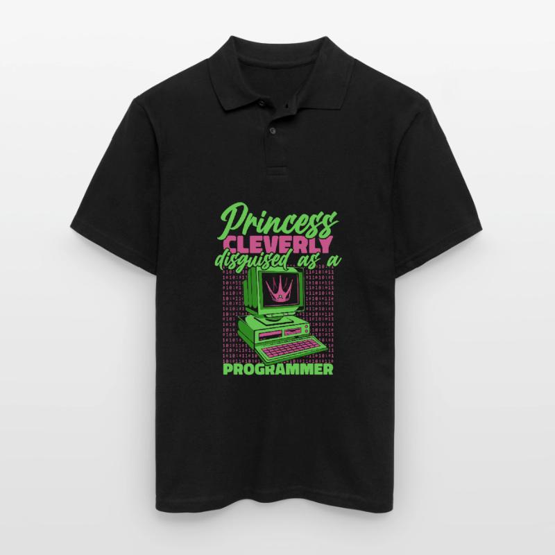 Développeur Coder Programmeur Princess Polo Homme