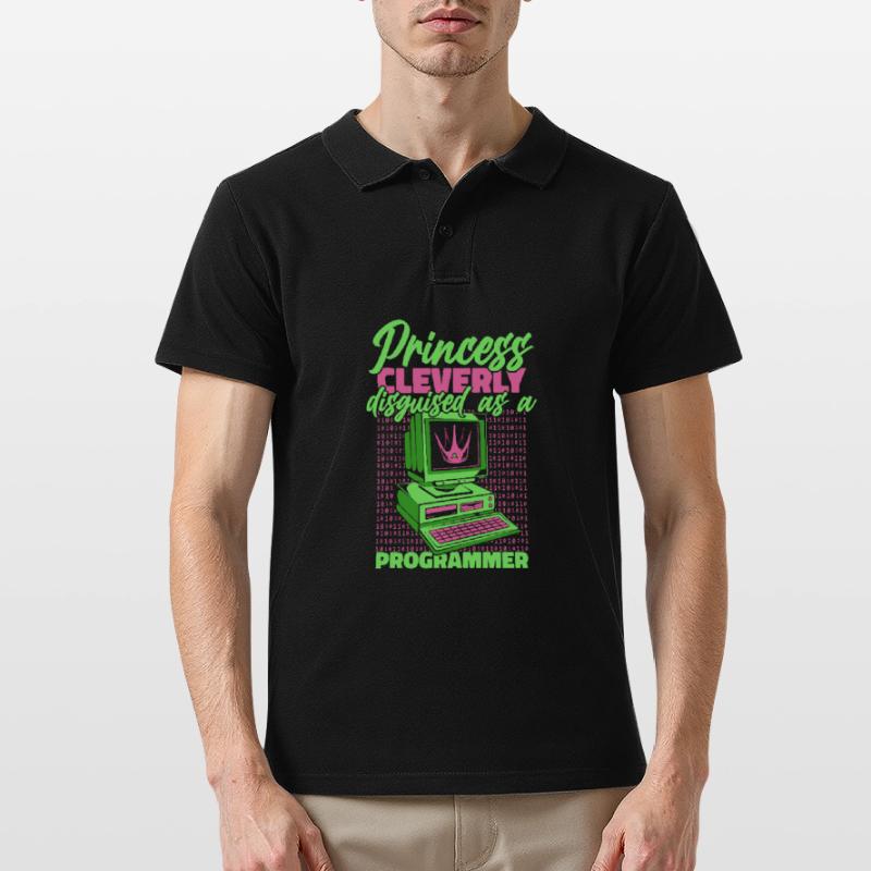 Développeur Coder Programmeur Princess Polo Homme