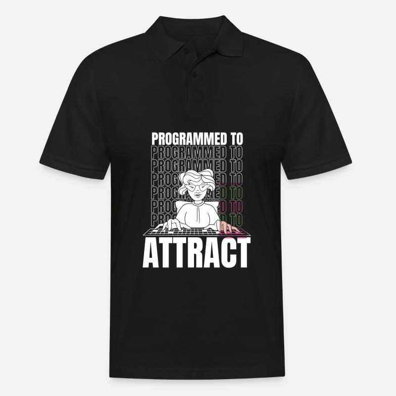 Developer Coder Programmer Funny - Men's Polo Shirt - black