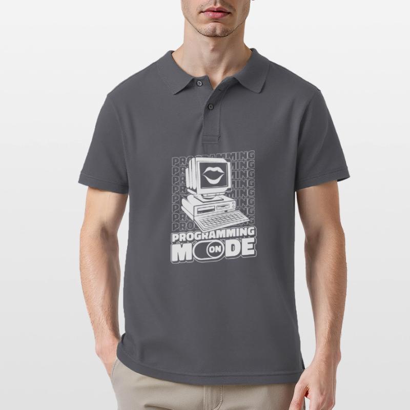 Developer Coder Programmer Mode On Men's Polo Shirt