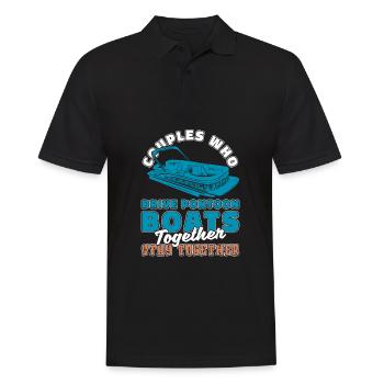 Paire de bateaux pontons - Polo Homme - noir - Devant - Kai (181cm)