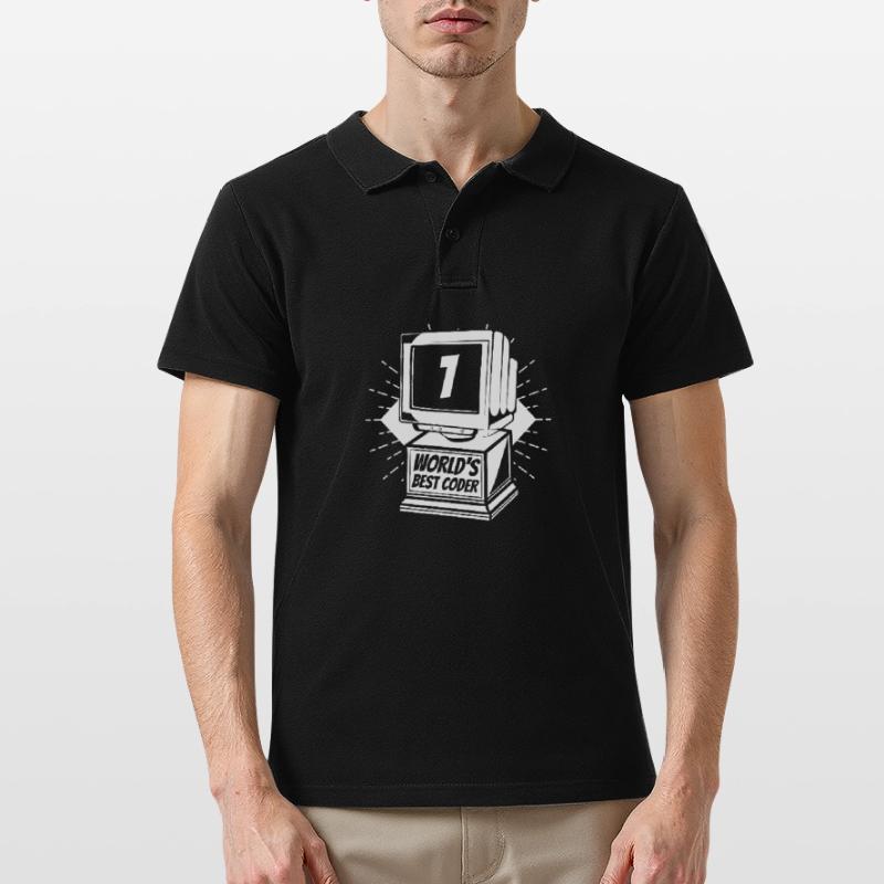 Entwickler Coder Programmierer Worlds Best Coder Männer Poloshirt
