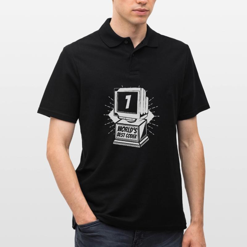 Entwickler Coder Programmierer Worlds Best Coder Männer Poloshirt