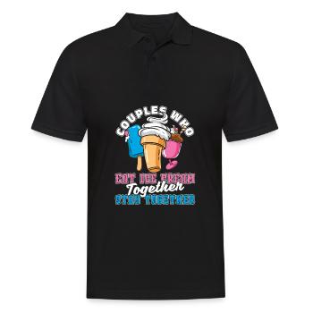 Paire de crème glacée - Polo Homme - noir - Devant - Kai (181cm)
