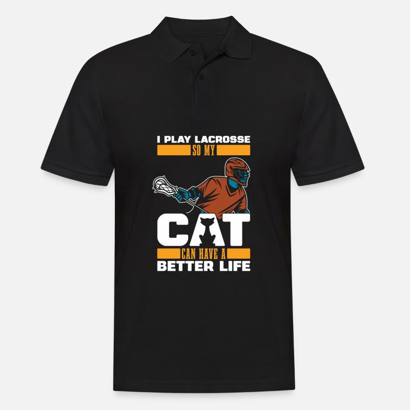 Chat de crosse - Polo Homme - noir