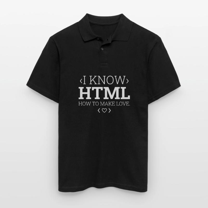 Entwickler Coder Programmierer Html Männer Poloshirt