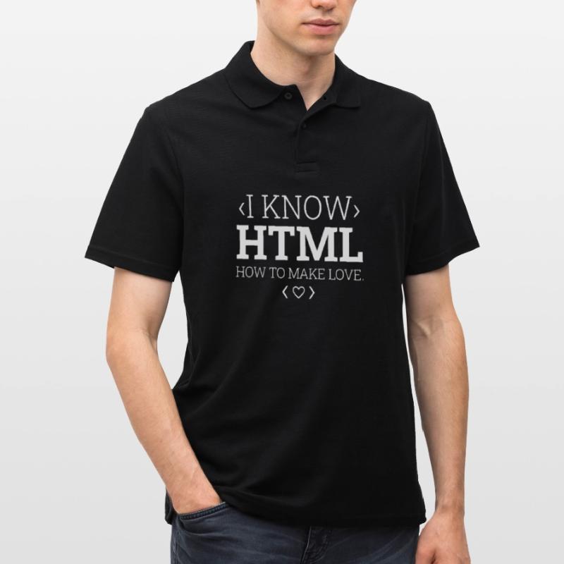 Entwickler Coder Programmierer Html Männer Poloshirt