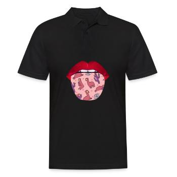 Lèvres en alpaga - Polo Homme - noir - Devant - Kai (181cm)