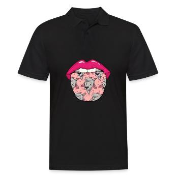 Langue de chèvre - Polo Homme - noir - Devant - Kai (181cm)