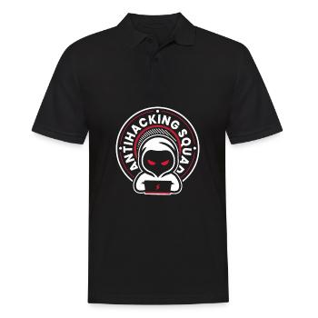Entwickler Coder Programmierer Kader - Männer Poloshirt - Schwarz - Vorne - Kai (181cm)