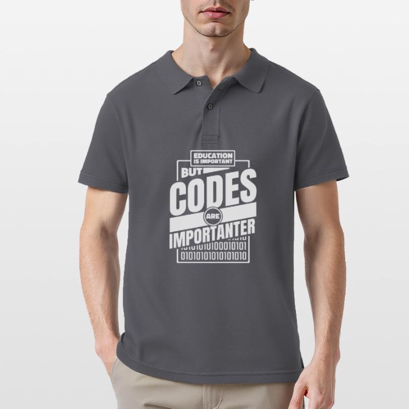 Developer Coder Programmer Funny Men's Polo Shirt