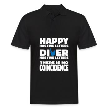 Turmspringen Turmspringer Glücklich - Männer Poloshirt - Schwarz - Vorne - Kai (181cm)