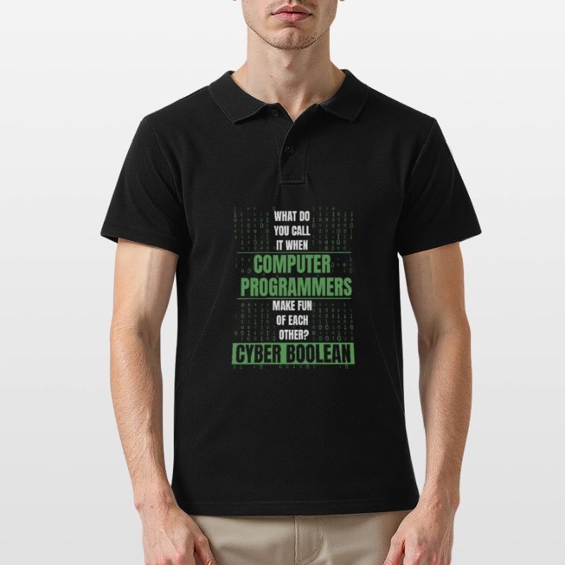 Developer Coder Programmer Funny Men's Polo Shirt